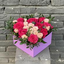 Цветочная композиция из Розы в коробке в Мулино