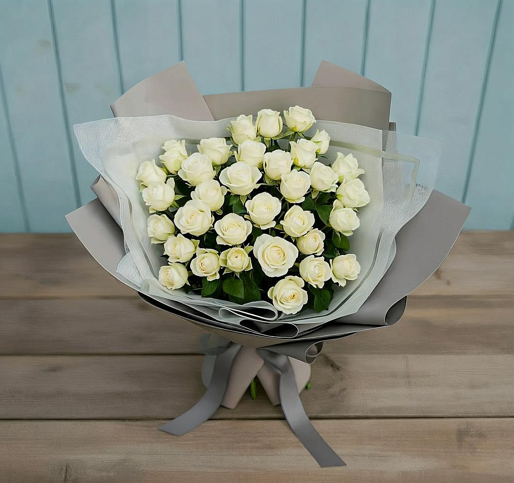 Букет Белоснежная нежность в Мулино
