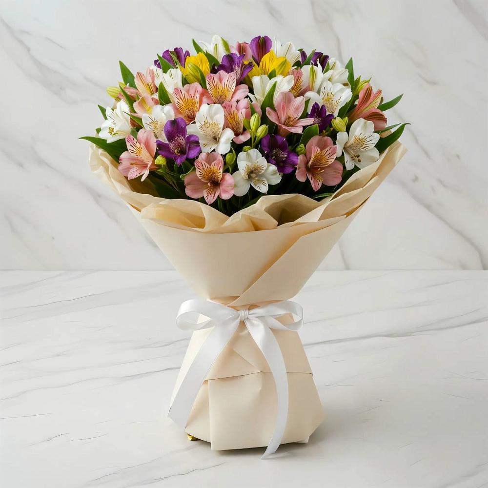 Букет цветов из: Альстромерии в Мулино