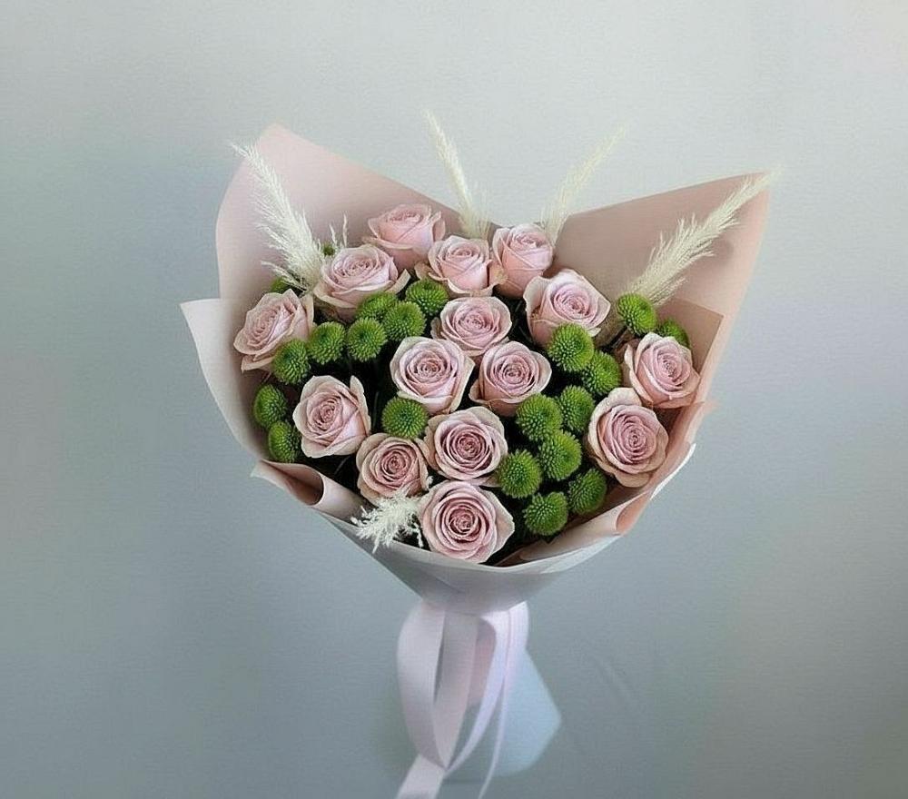 Букет цветов из: Розы и Хризантемы в Мулино