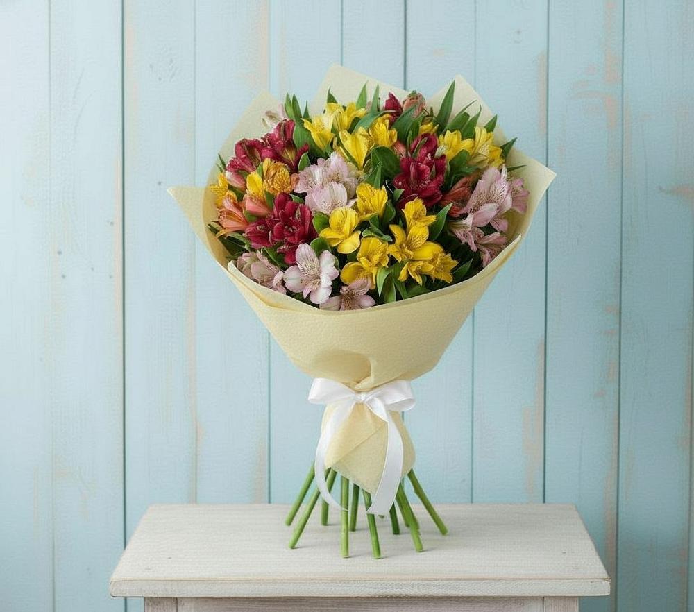 Букет цветов из: Альстромерии в Мулино