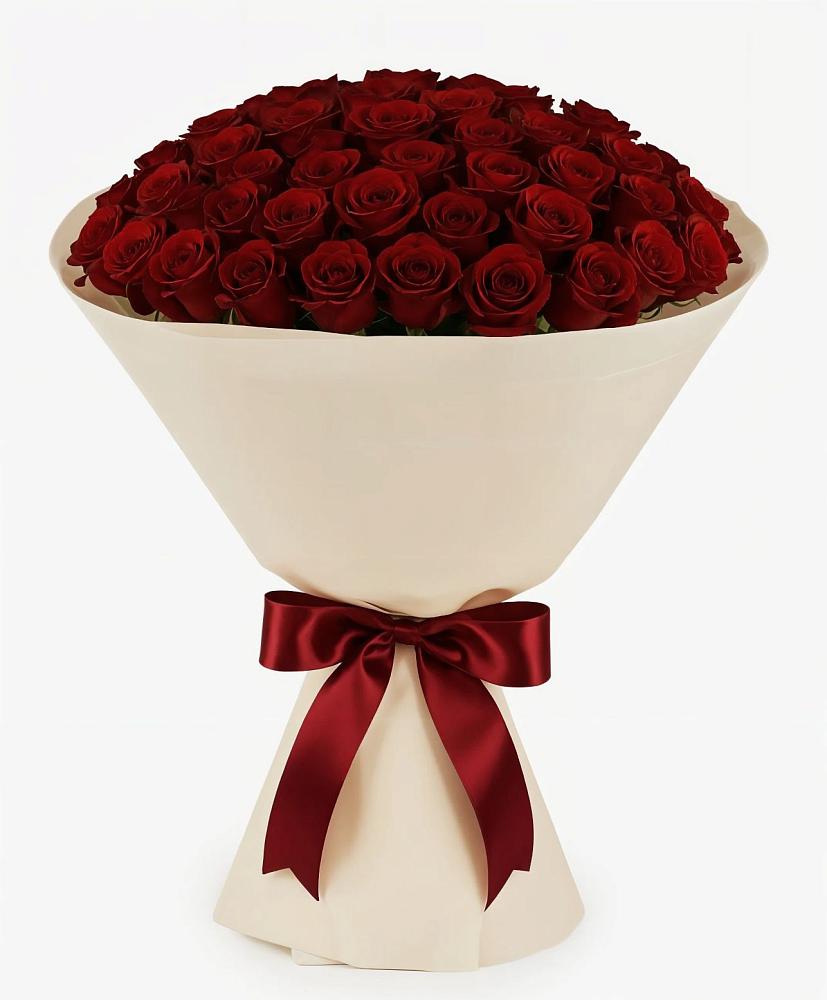 Букет 101 Бордовая роза Блэк Бакарра в Мулино